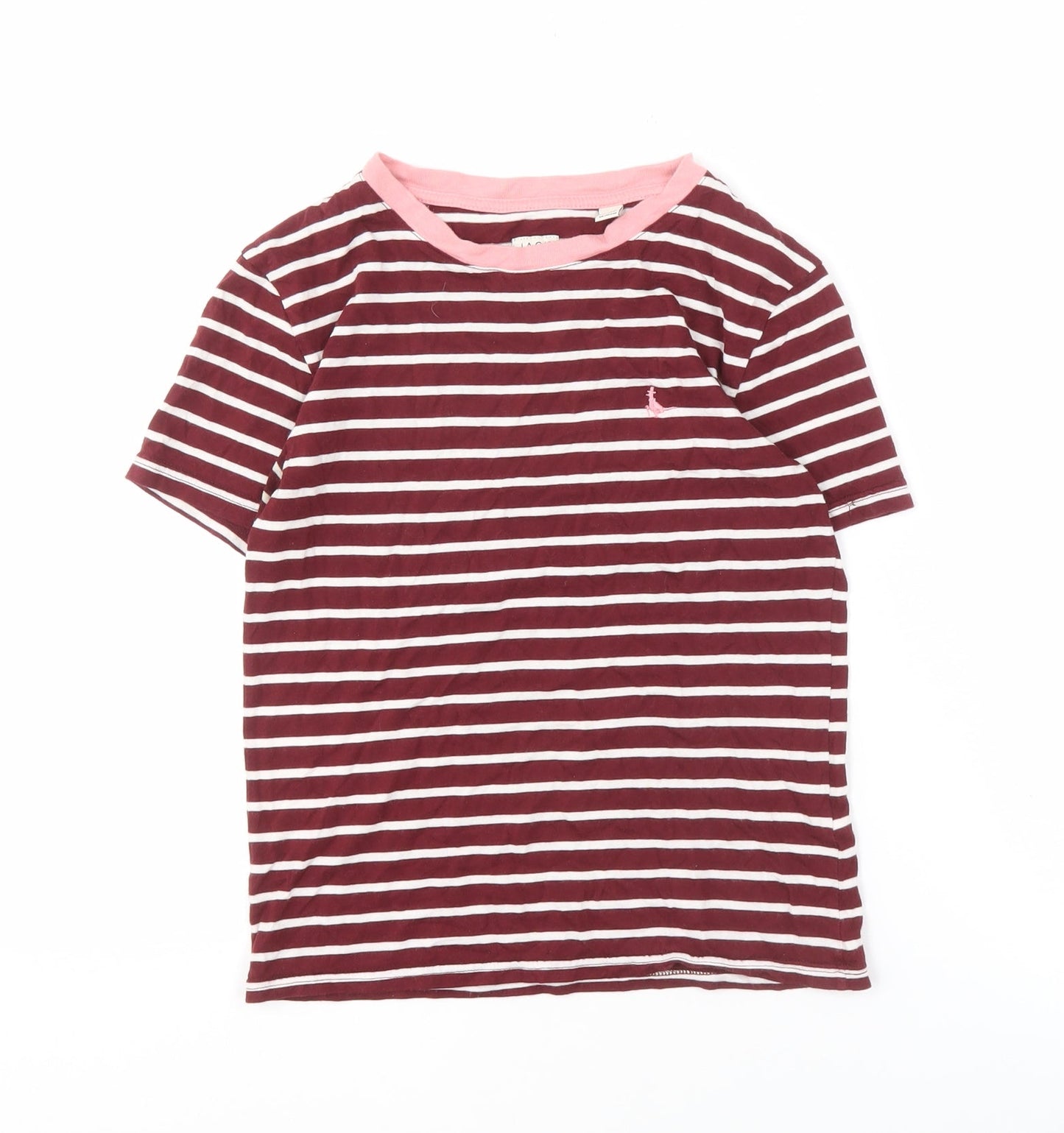 Jack Wills Women's Striped T-Shirt UK 8 Multicoloured