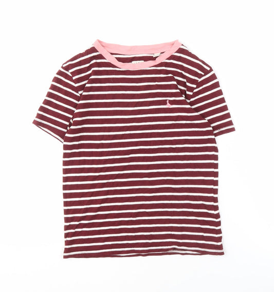Jack Wills Women's Striped T-Shirt UK 8 Multicoloured