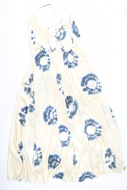Zara Women's Multicoloured Tie Dye Sleeveless Dress S