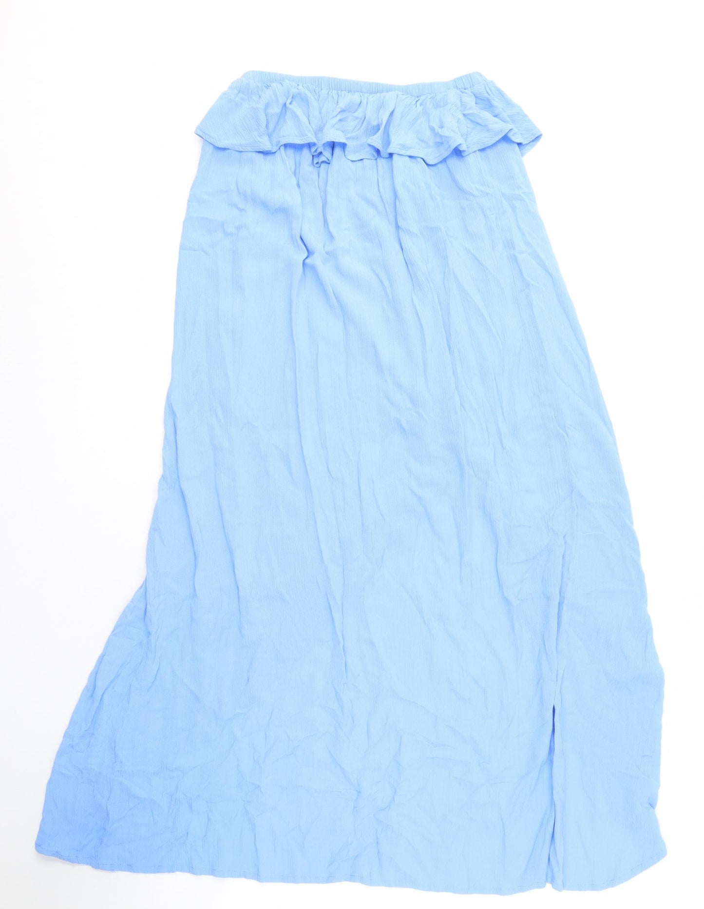 New Look Blue Women's Wrap Skirt, Size M, 100% Viscose