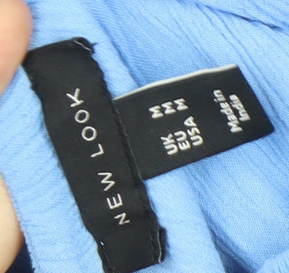 New Look Blue Women's Wrap Skirt, Size M, 100% Viscose