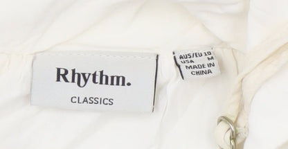 Rhythm Women's Ivory Camisole Tank Top Size 12