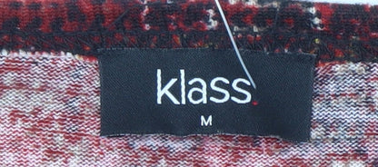 Klass Women's Multicoloured Geometric Pullover, M