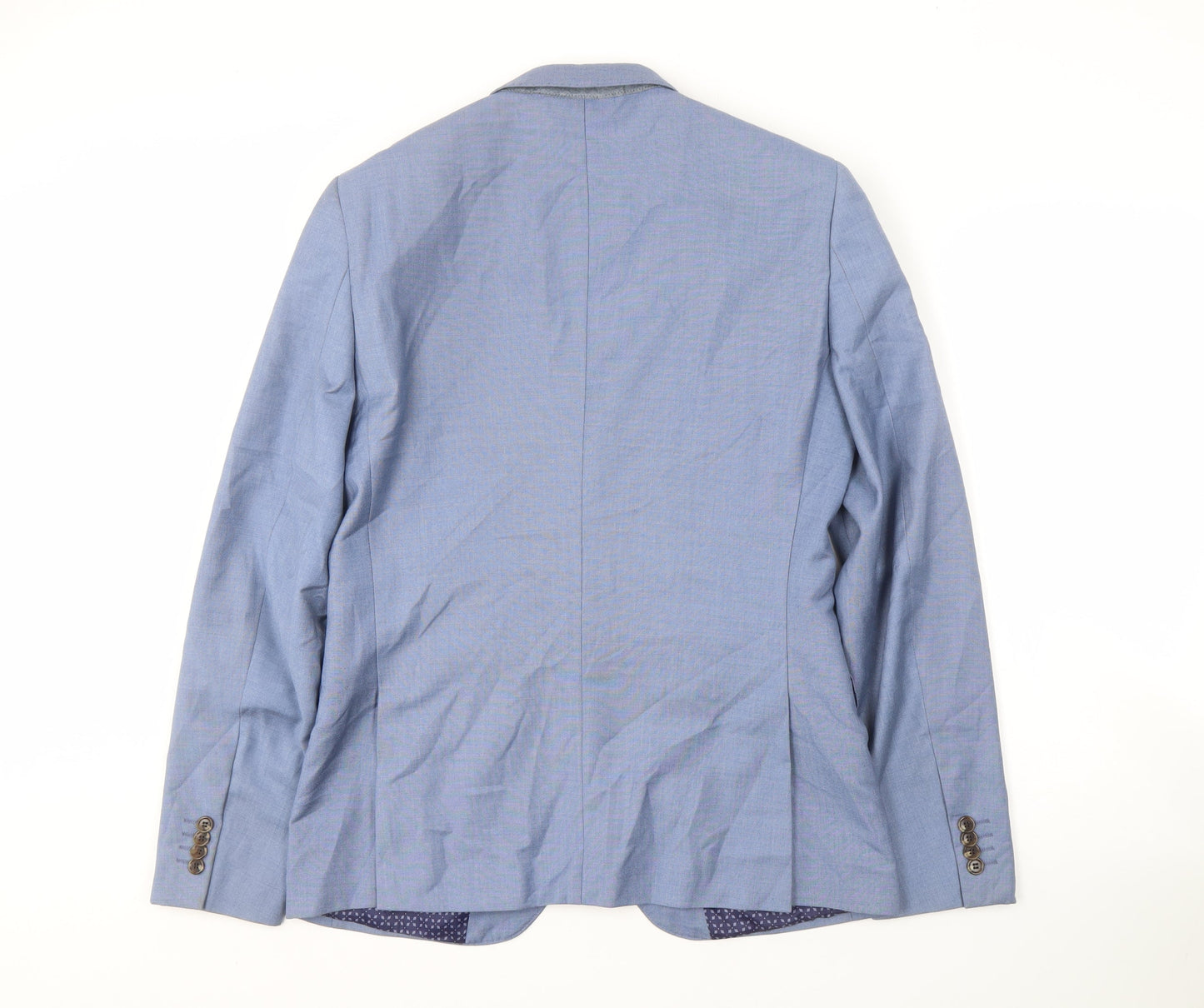 Mens UK Size 38 Burton Regular Blue Suit Jacket