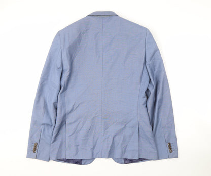 Mens UK Size 38 Burton Regular Blue Suit Jacket