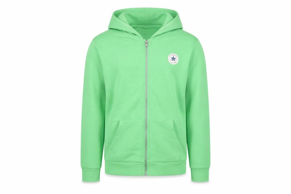 Teens UK Size XL Converse Green Full Zip Hoodie