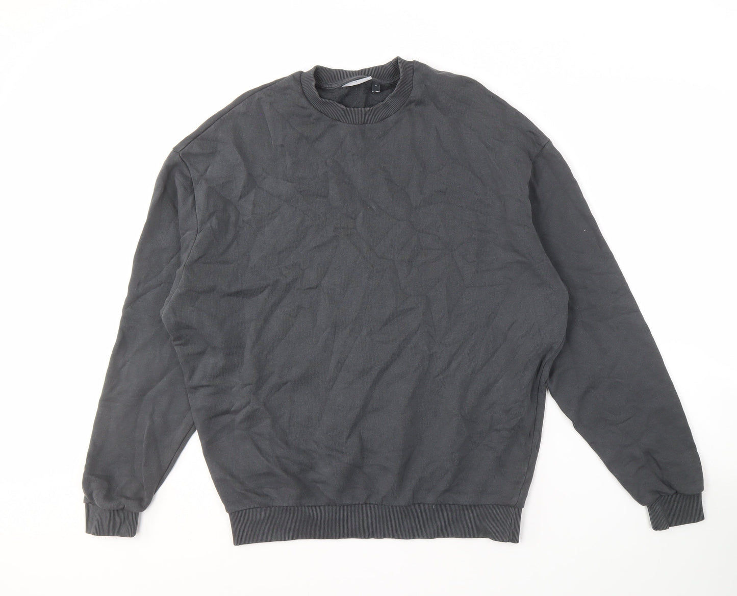 Mens UK Size S ASOS DESIGN Black Pullover Sweatshirt