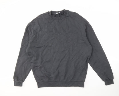 Mens UK Size S ASOS DESIGN Black Pullover Sweatshirt