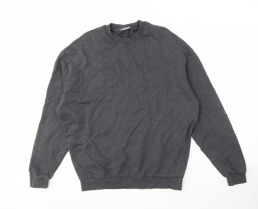 Mens UK Size S ASOS DESIGN Black Pullover Sweatshirt