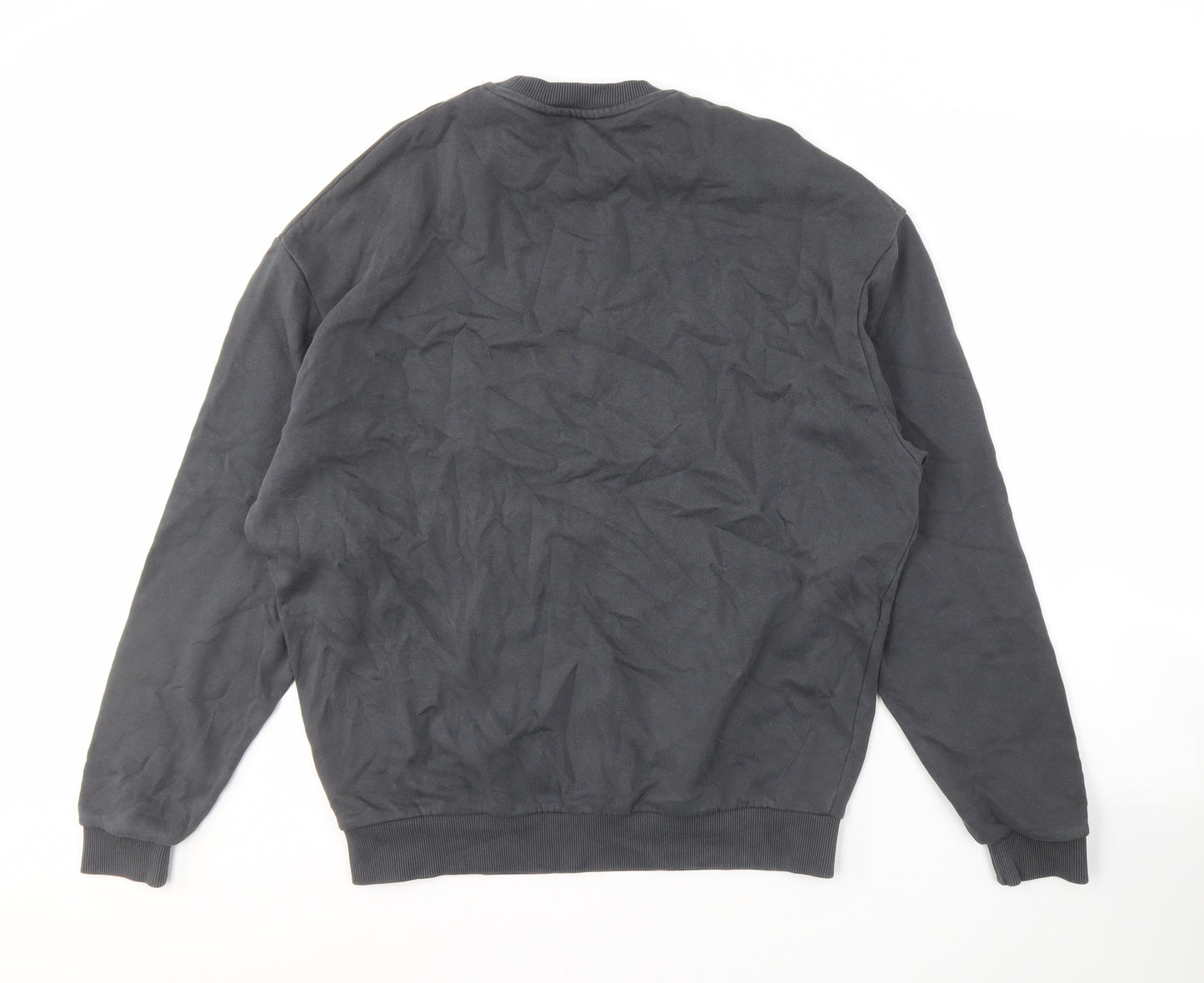 Mens UK Size S ASOS DESIGN Black Pullover Sweatshirt
