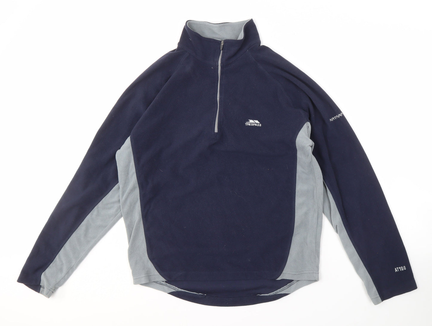 Trespass Men's Blue Fleece Sweatshirt, 1/2 Zip, M