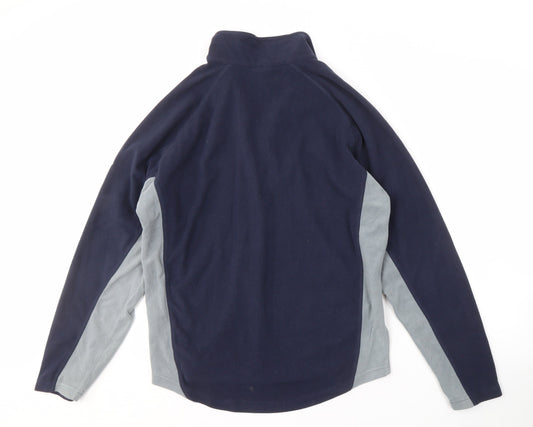 Trespass Men's Blue Fleece Sweatshirt, 1/2 Zip, M