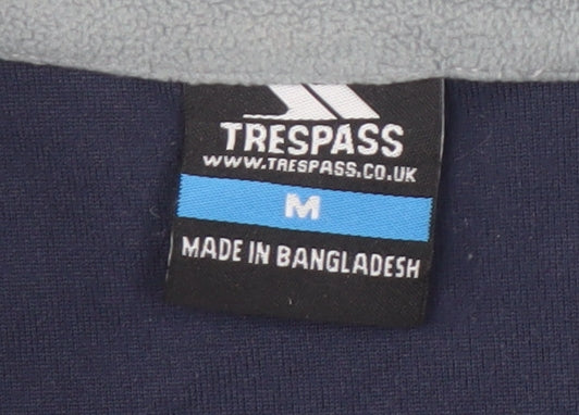Trespass Men's Blue Fleece Sweatshirt, 1/2 Zip, M