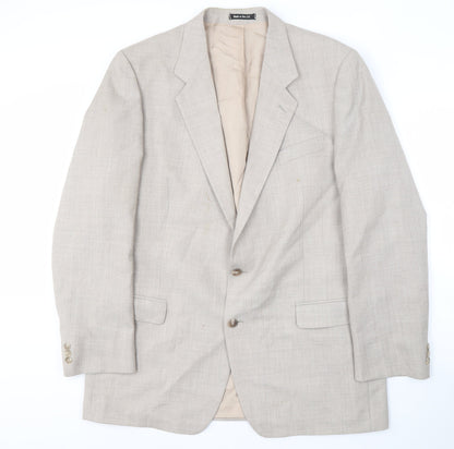 Mens UK Size 44 St Michael Regular Beige Suit Jacket