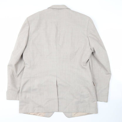 Mens UK Size 44 St Michael Regular Beige Suit Jacket