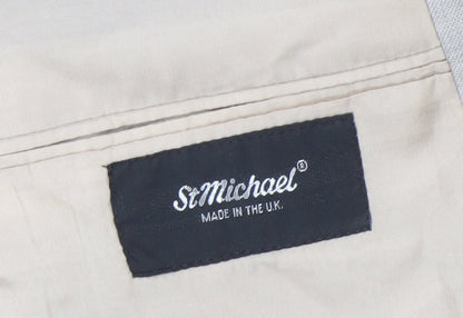Mens UK Size 44 St Michael Regular Beige Suit Jacket