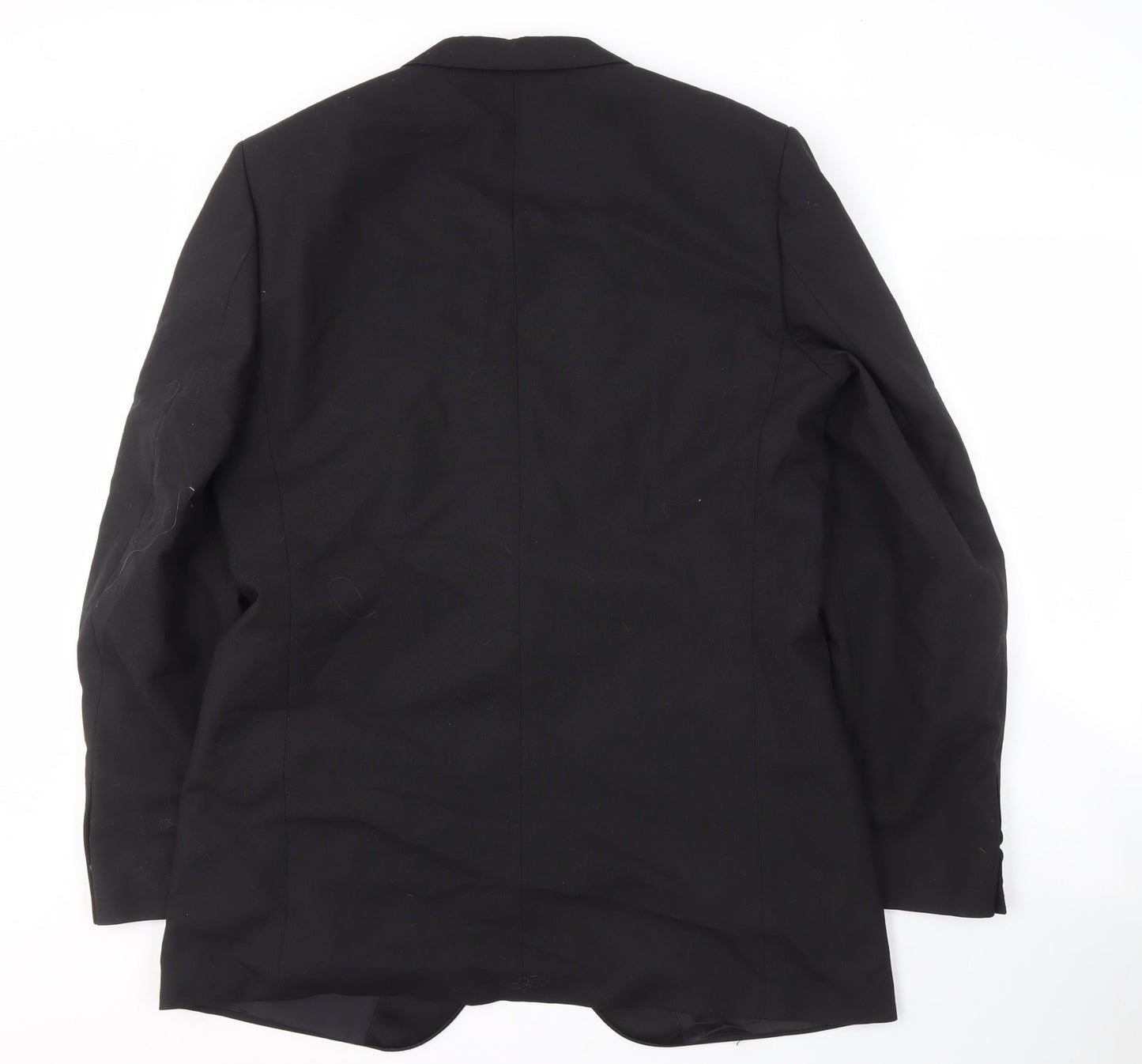 St Michael Men's Black Long Blazer Jacket 42