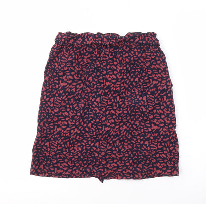 Oasis Women's Multicoloured Animal Print Skirt Size 8