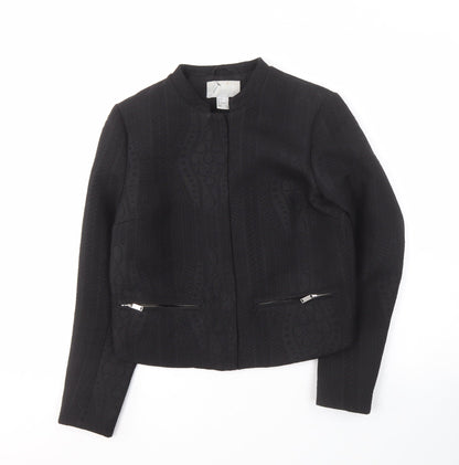 Womens UK Size 8 H&M Black Basic Jacket