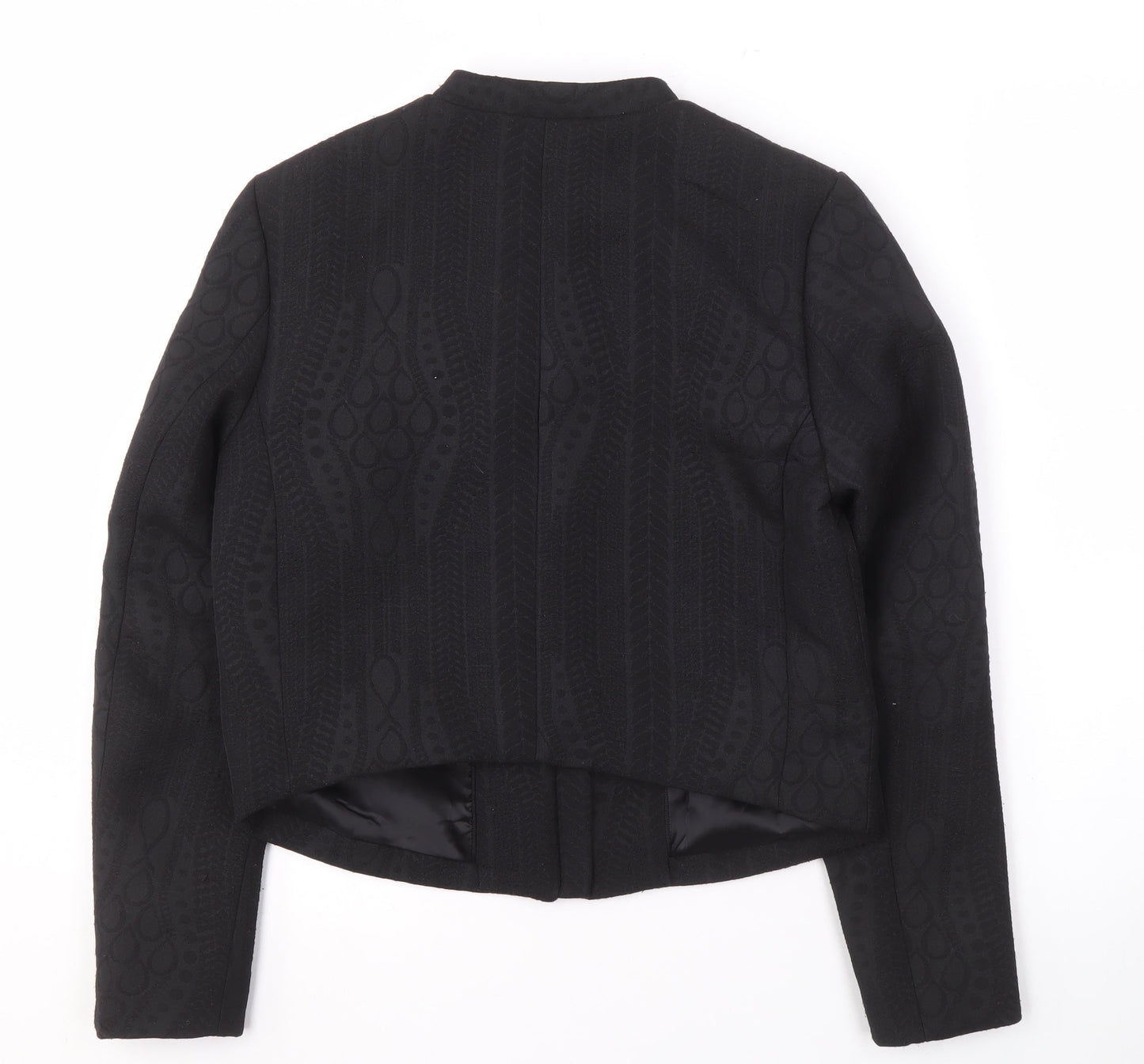 Womens UK Size 8 H&M Black Basic Jacket