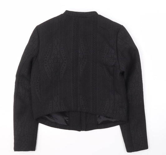 Womens UK Size 8 H&M Black Basic Jacket