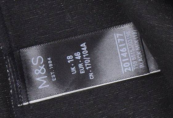 Marks and Spencer Women's Black Blazer Size 18