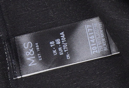 Marks and Spencer Women's Black Blazer Size 18