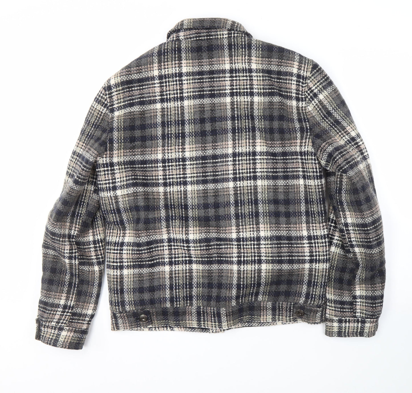 Zara Men's Multicoloured Check Bomber Jacket M