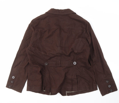 Rocha John Rocha Women's Brown Embroidered Jacket