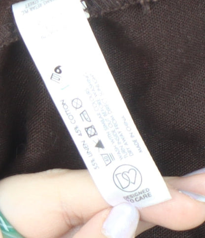 Rocha John Rocha Women's Brown Embroidered Jacket