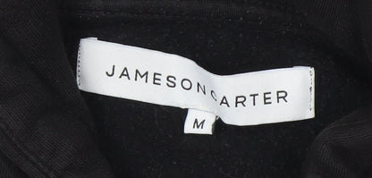 Mens UK Size M Jameson Carter Black Pullover Hoodie