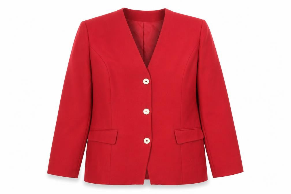Womens UK Size 16 Eastex Regular Red Suit Jacket