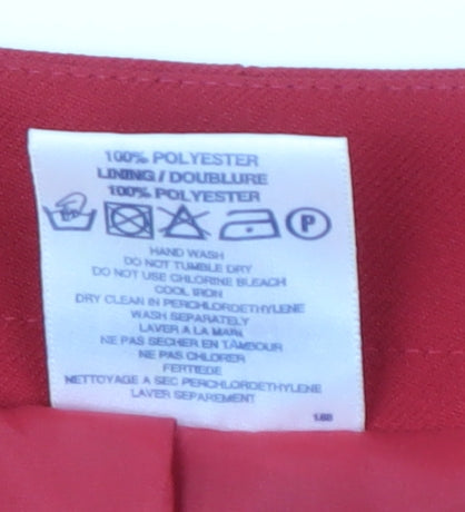 Eastex Women's Red Suit Jacket Size 16 Single-Breasted
