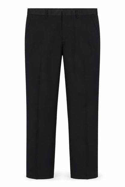 Mens UK Size L White Label Regular Fit  Black Trousers