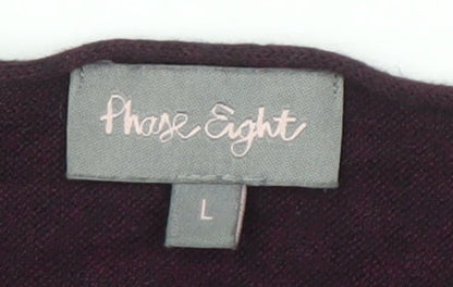 Phase Eight Women's Purple Jumper, Size L, Relaxed Fit