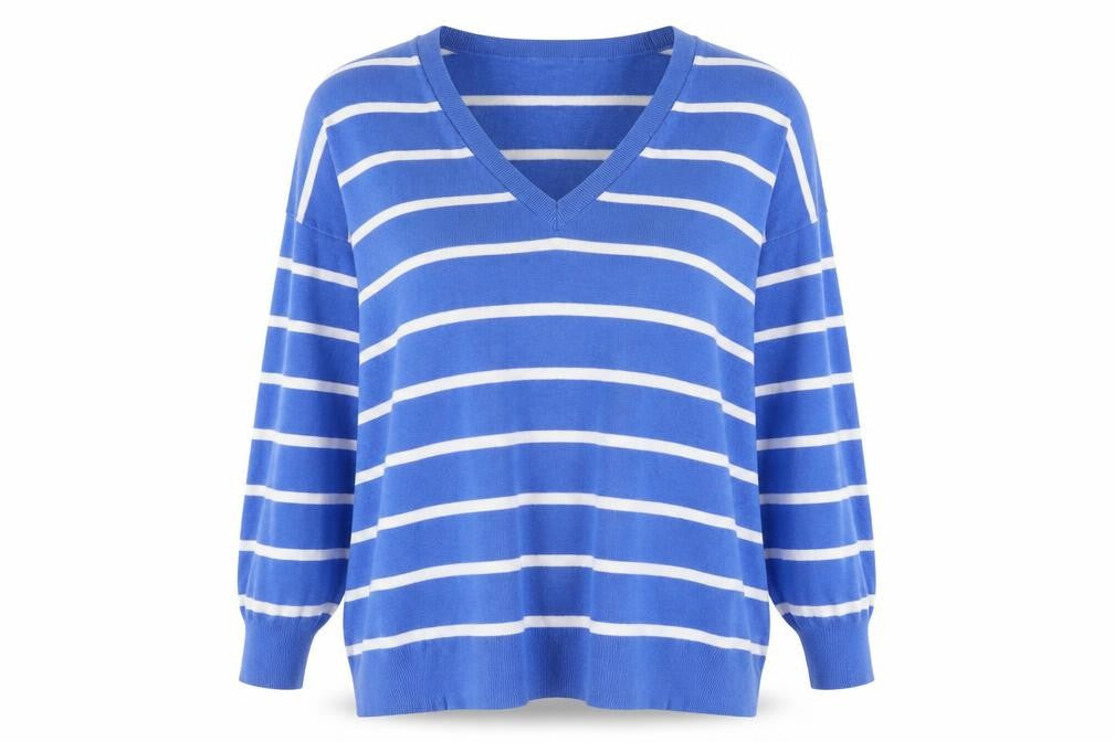 Womens UK Size 20 Roman Blue Pullover Jumper
