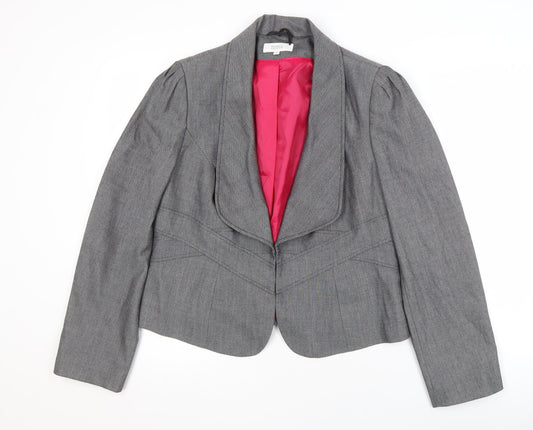 Marks and Spencer Women's Grey Blazer, Size 12, Business