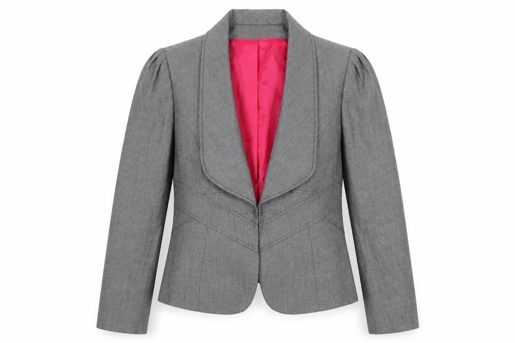 Womens UK Size 12 Marks and Spencer Regular Grey Blazer