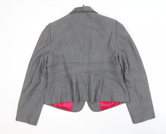 Marks and Spencer Women's Grey Blazer, Size 12, Business