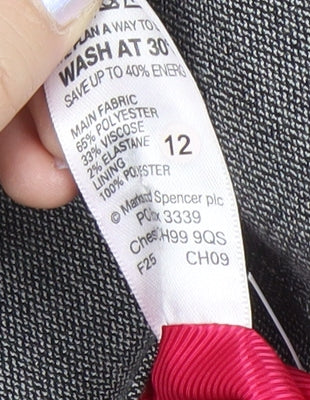 Marks and Spencer Women's Grey Blazer, Size 12, Business