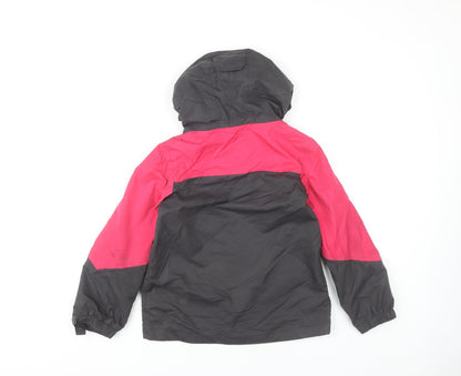 Peter Storm Girls Pink Black Windbreaker Jacket 7-8 Years
