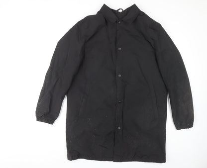 H&M Men's Black Rain Coat Size M - Water Resistant