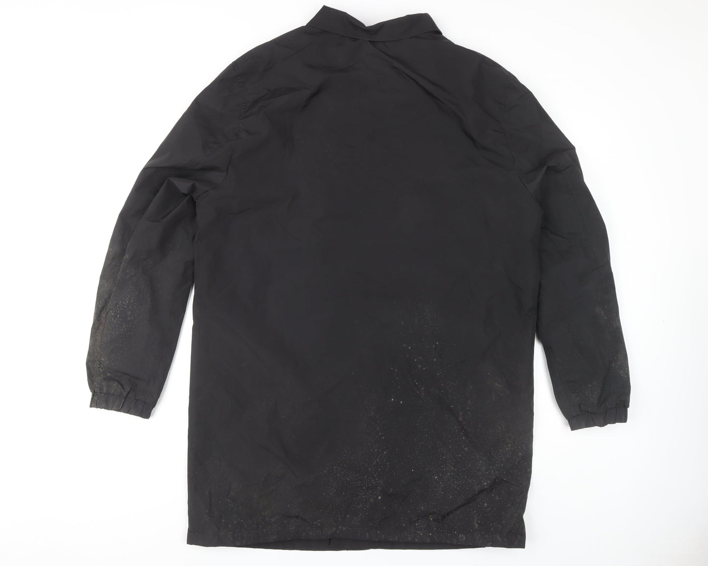 H&M Men's Black Rain Coat Size M - Water Resistant