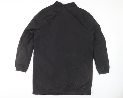 H&M Men's Black Rain Coat Size M - Water Resistant