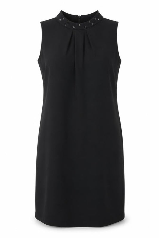 Front view of Principles by Ben de Lisi Black Sleeveless Women's Dress