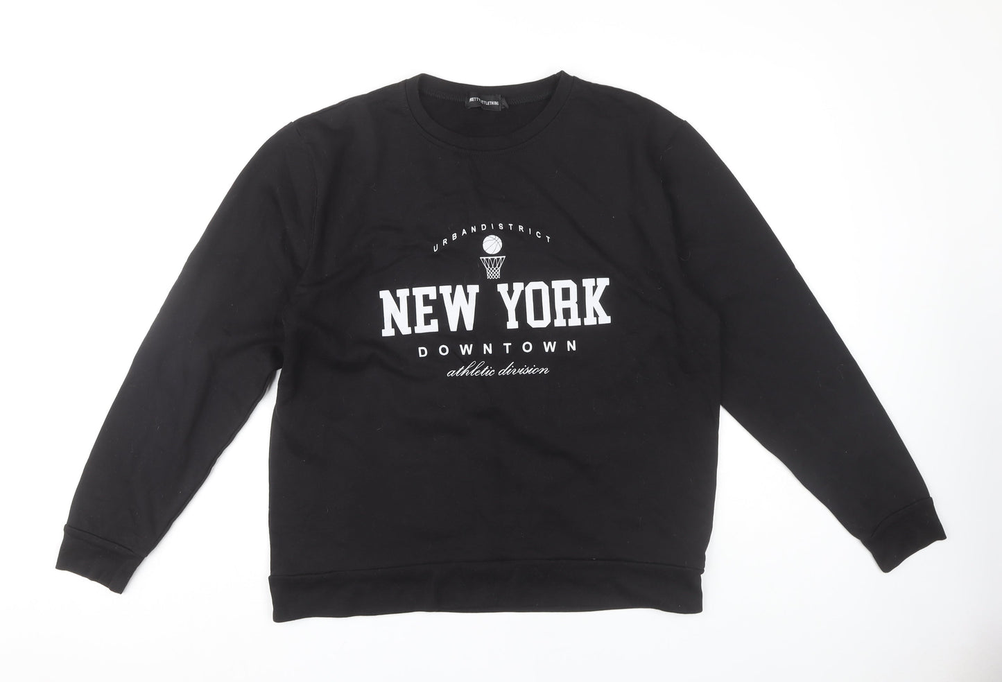 PrettyLittleThing Women’s Black Pullover Sweatshirt Small
