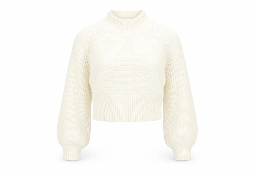 Womens UK Size S Pink Vanilla Ivory Pullover Jumper