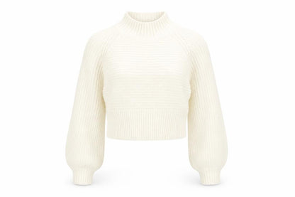 Womens UK Size S Pink Vanilla Ivory Pullover Jumper