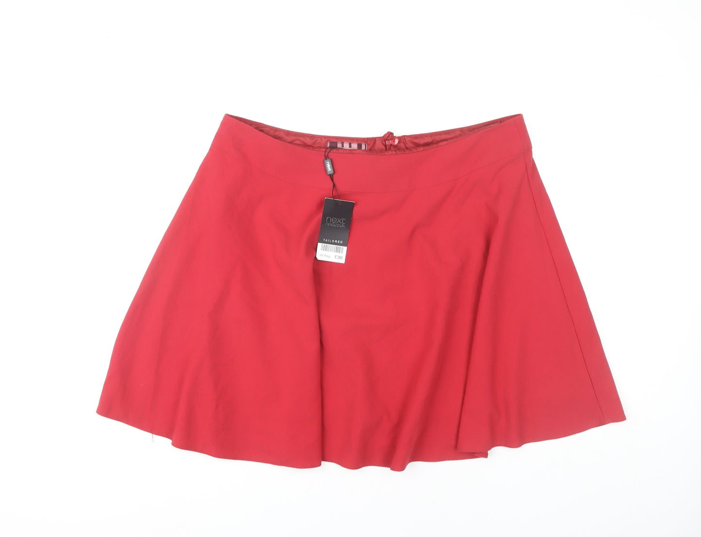 Next Women's Red Flare Skirt, Size 16