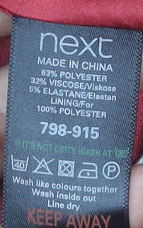 Next Women's Red Flare Skirt, Size 16